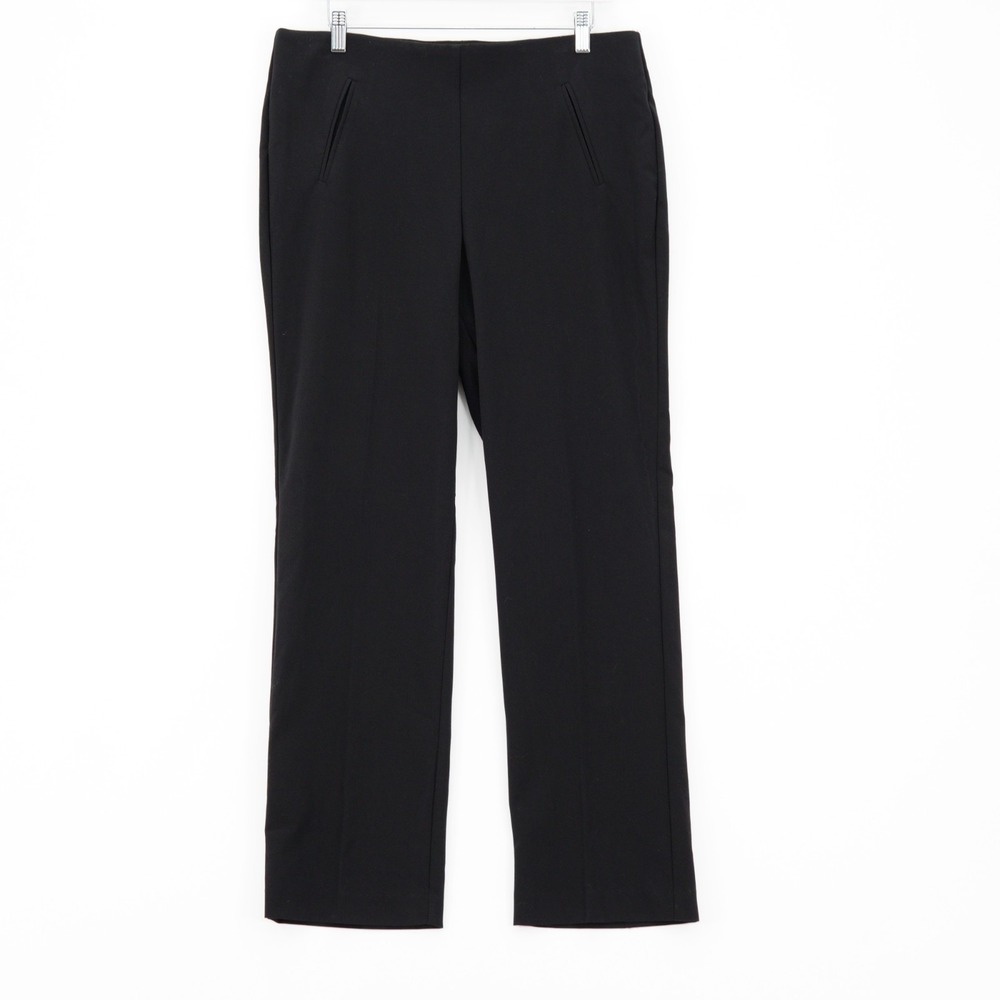 Style & Co Black Dress Pants Women's Polyester Rayon Spandex -10S 34 / 30- Mid